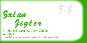 zalan gigler business card